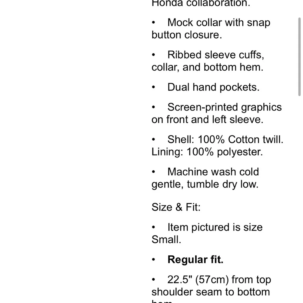 Black Racing Jacket - Picture 3 of 3